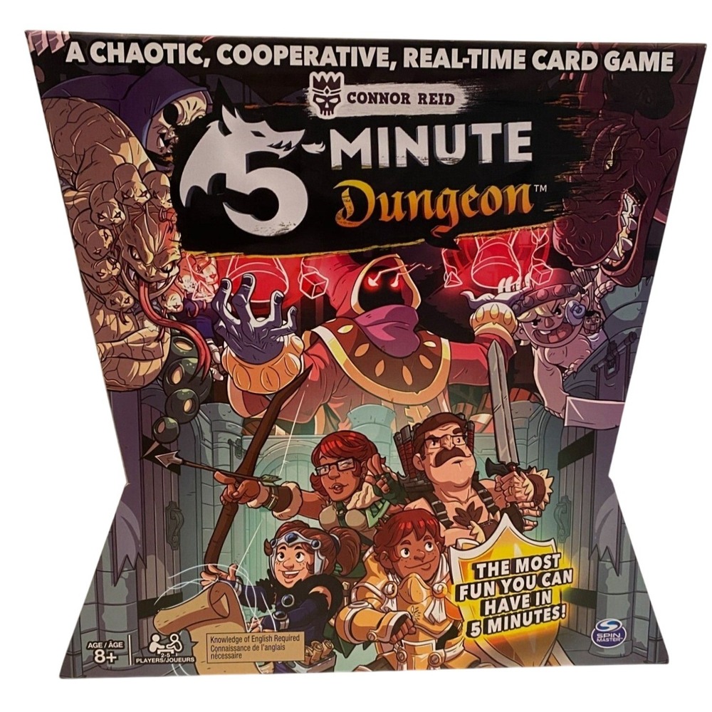 Spin Master 5-Minute Dungeon Card Game Multicolor Fantasy Real-Time Co-Op